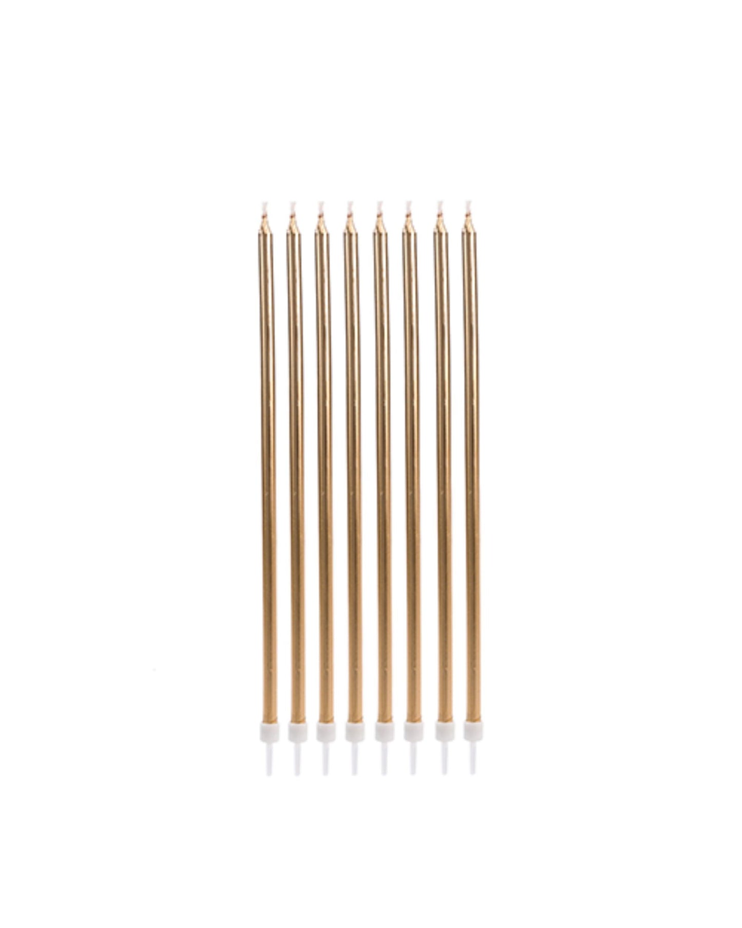 Velas Gigantes Metalizado Dourado (8 Un.)