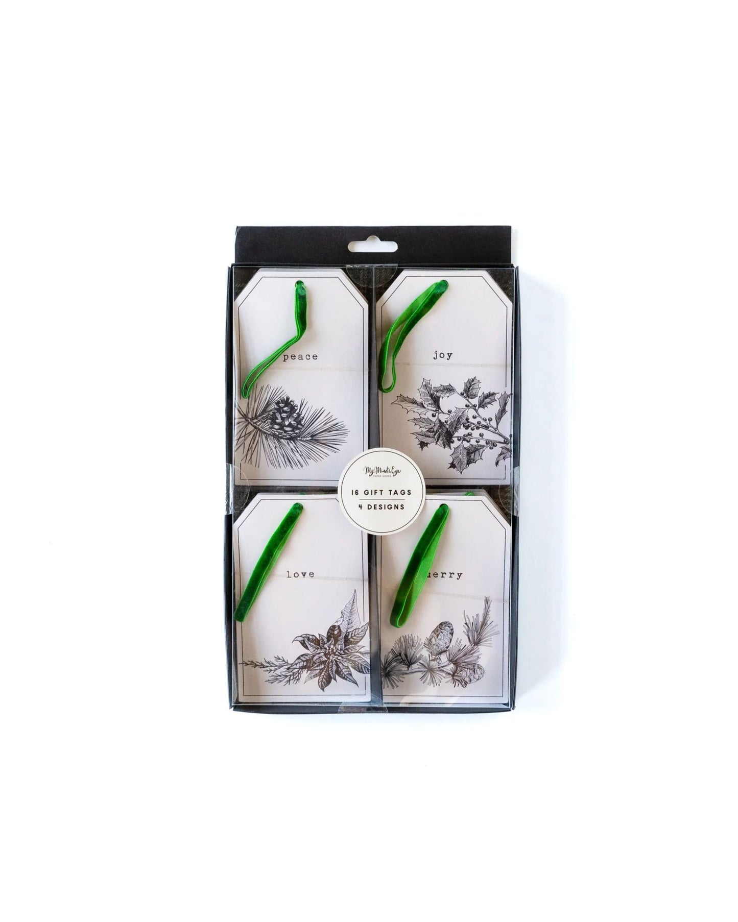 Kit tags presente folhagem (16 Un.)