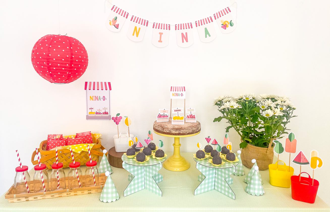 Topos decorativos grandes frutas (6 Un.)