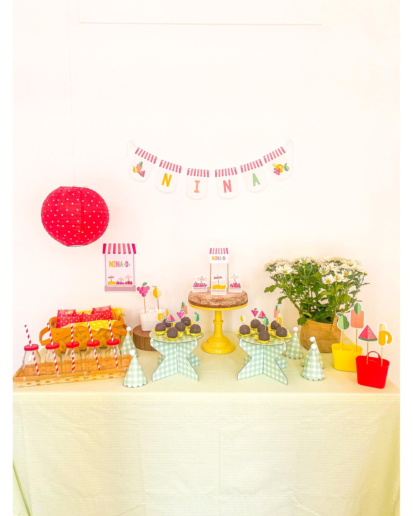 Kit Decoração Frutas - Tamanho G