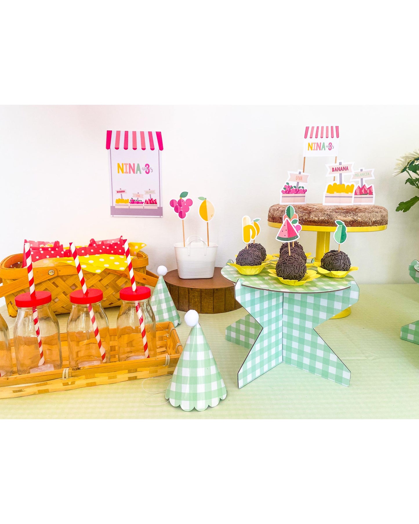 Kit Decoração Frutas - Tamanho G
