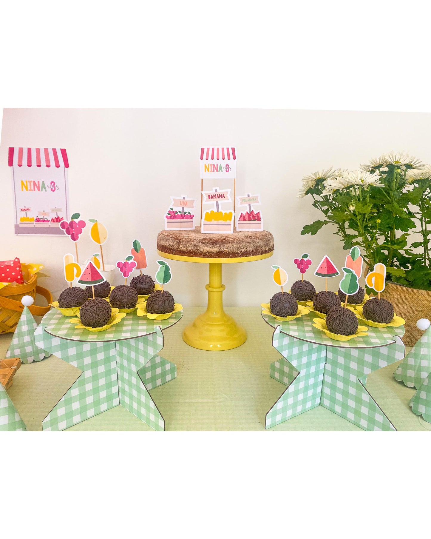 Kit Decoração Frutas - Tamanho G