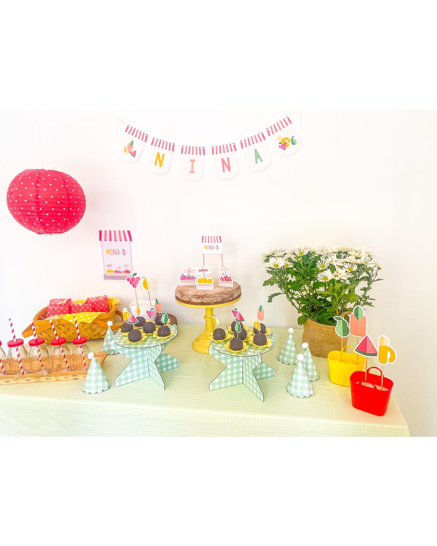Kit Decoração Frutas - Tamanho G