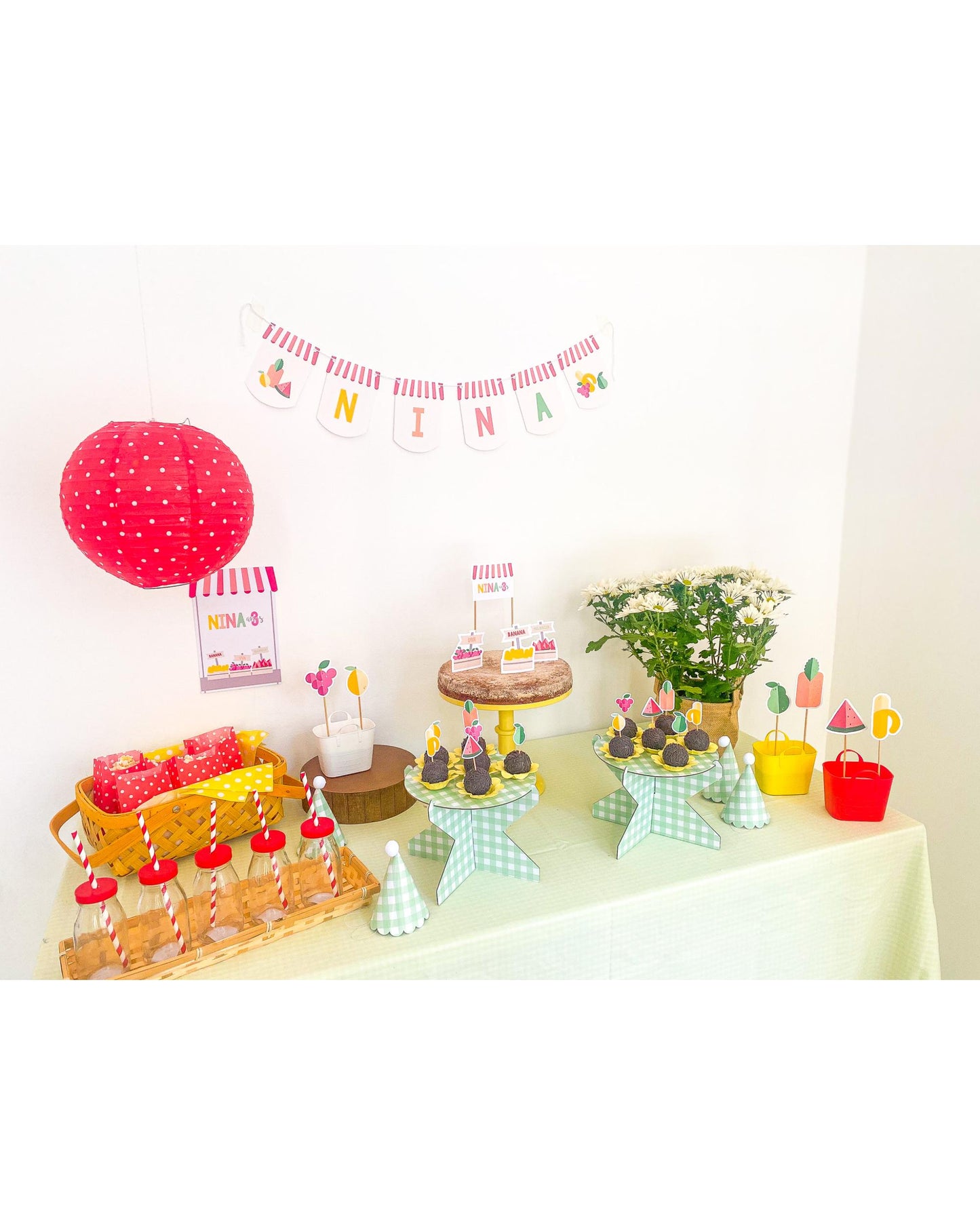 Kit Decoração Frutas - Tamanho G