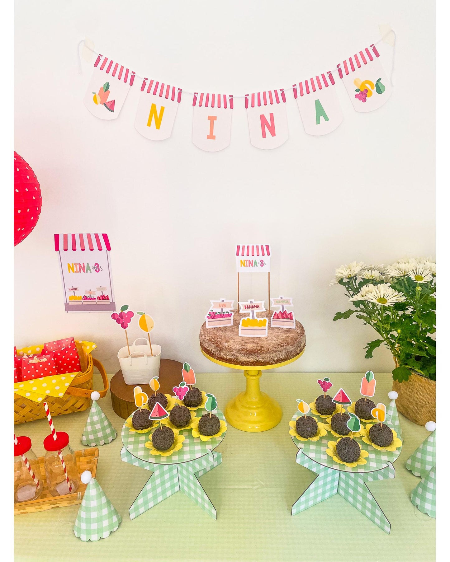Kit Decoração Frutas - Tamanho G