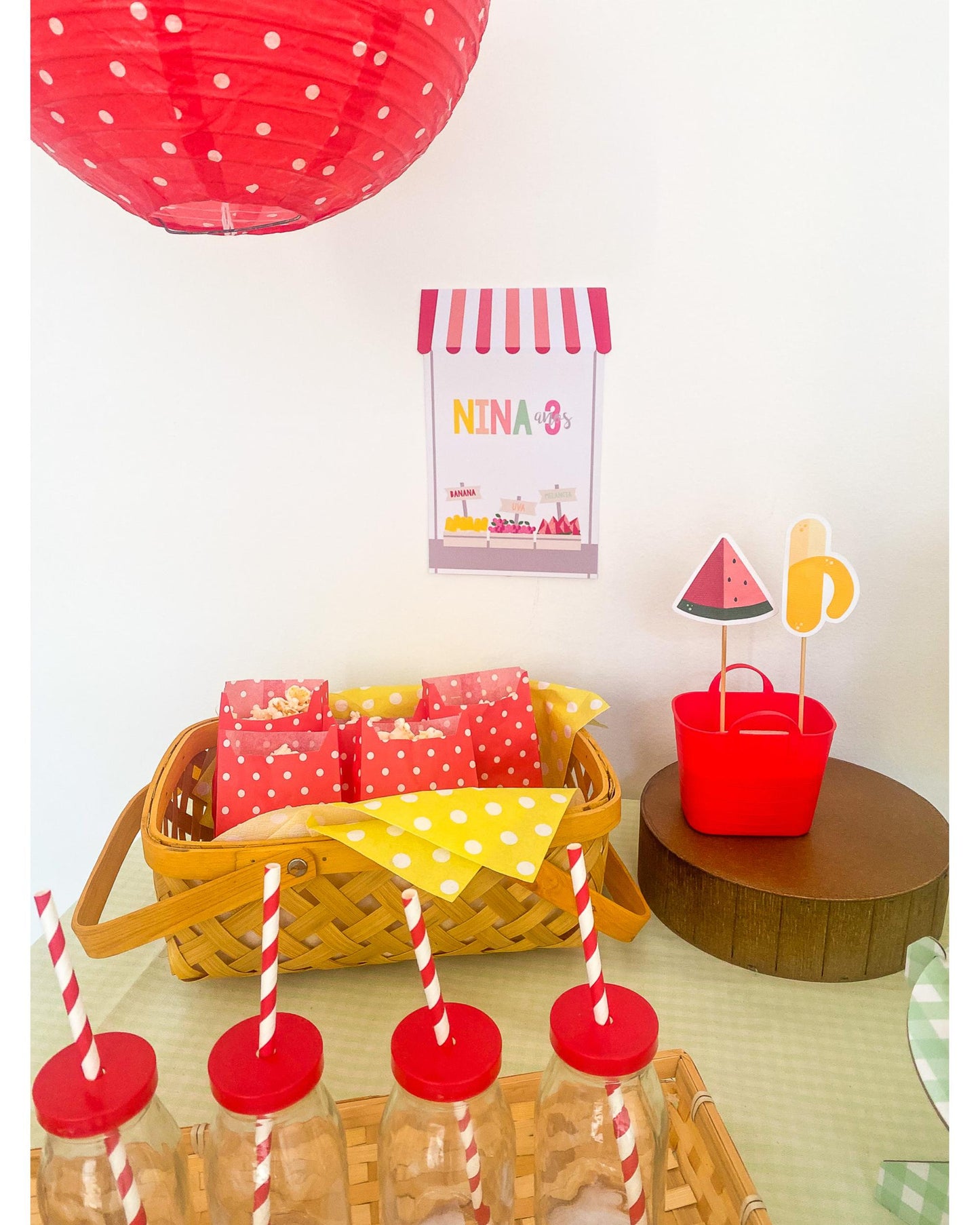 Kit Decoração Frutas - Tamanho G