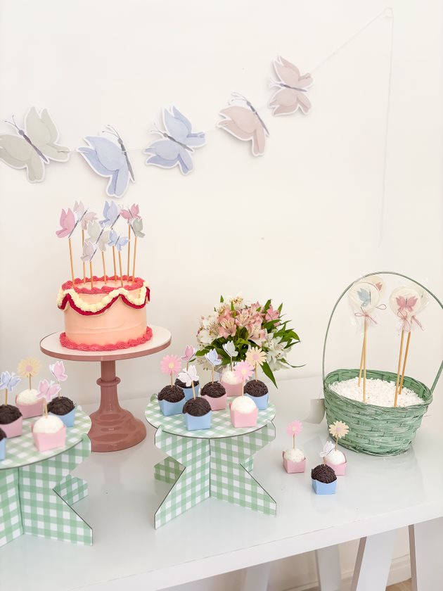 Kit Decoração Jardim das Borboletas - Tamanho G