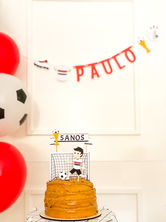 Topo de bolo gol SPFC