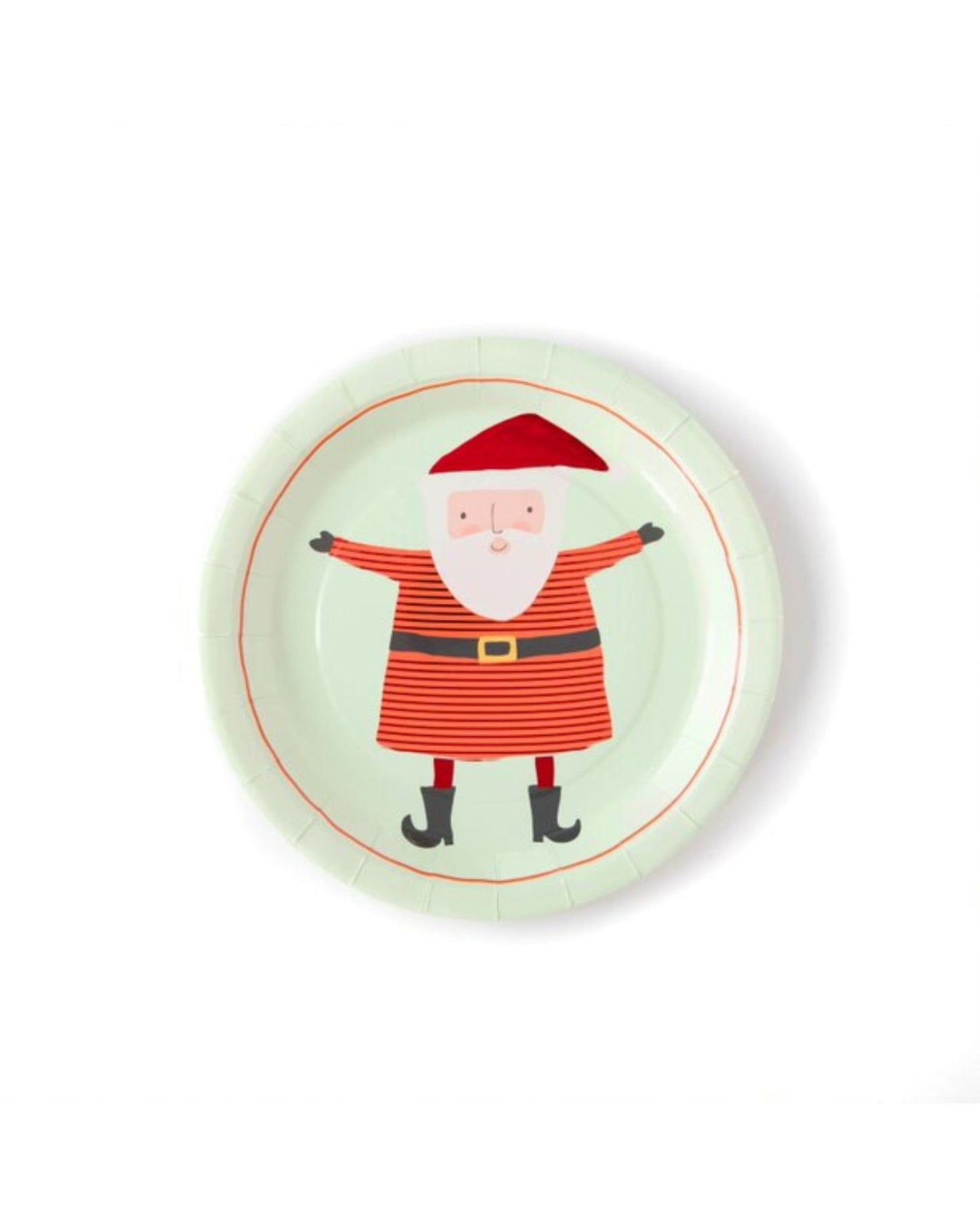 Pratos papel papai noel (12 Un.)