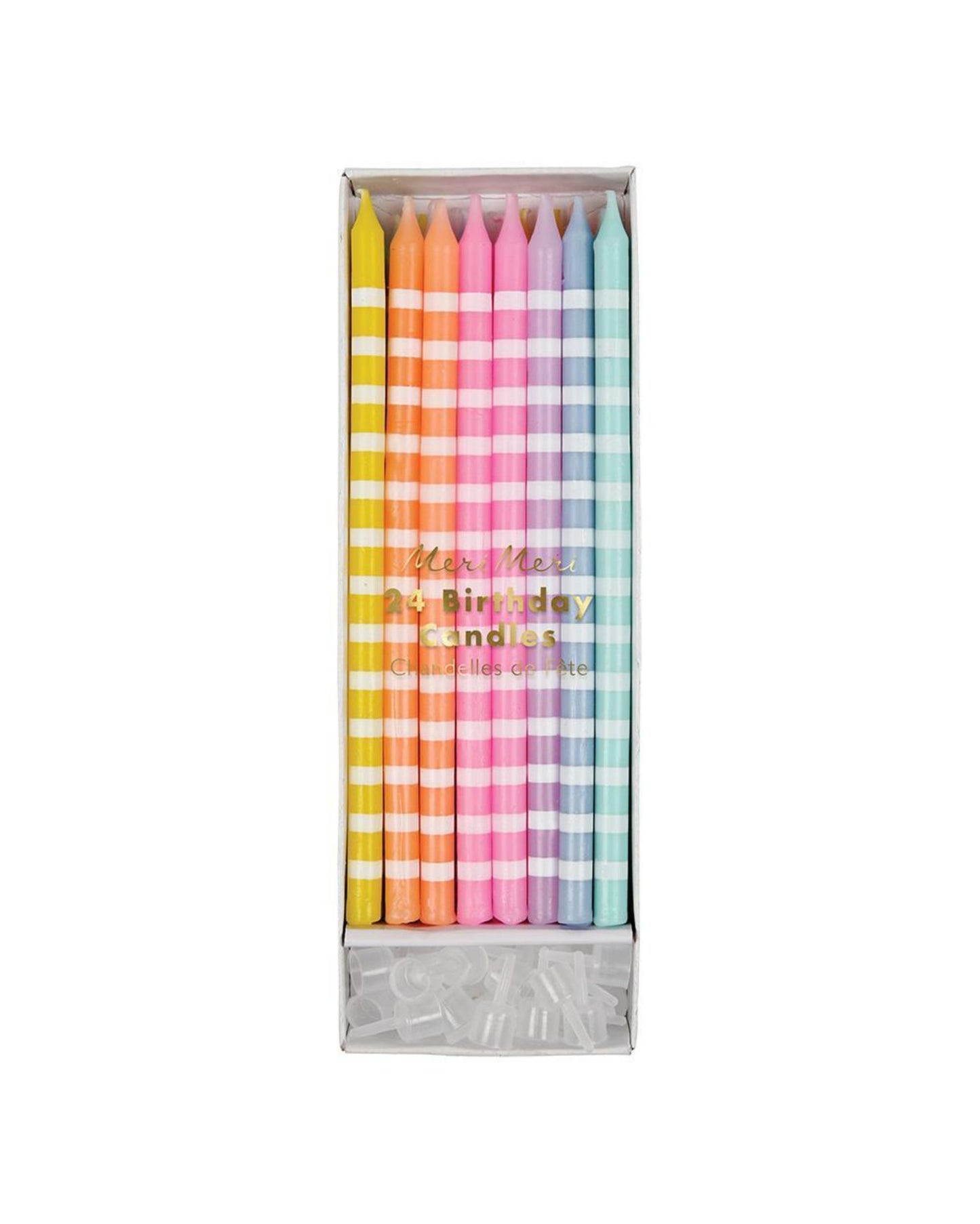 Caixa de velas cores pastel (24 Un.)