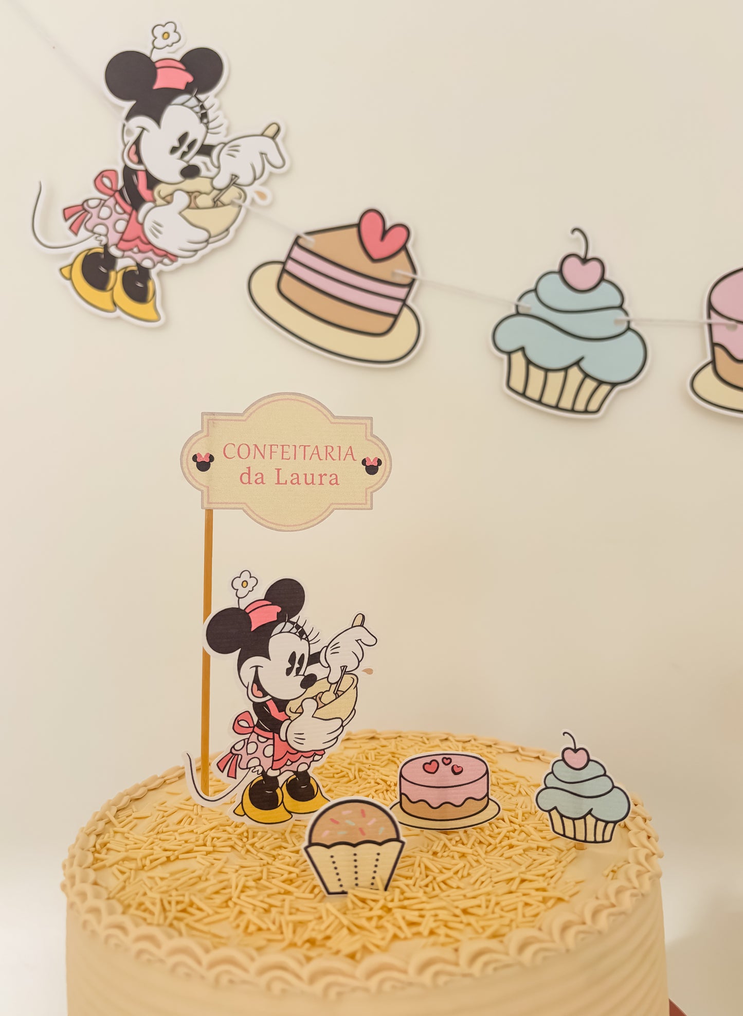 Guirlanda minnie confeiteira
