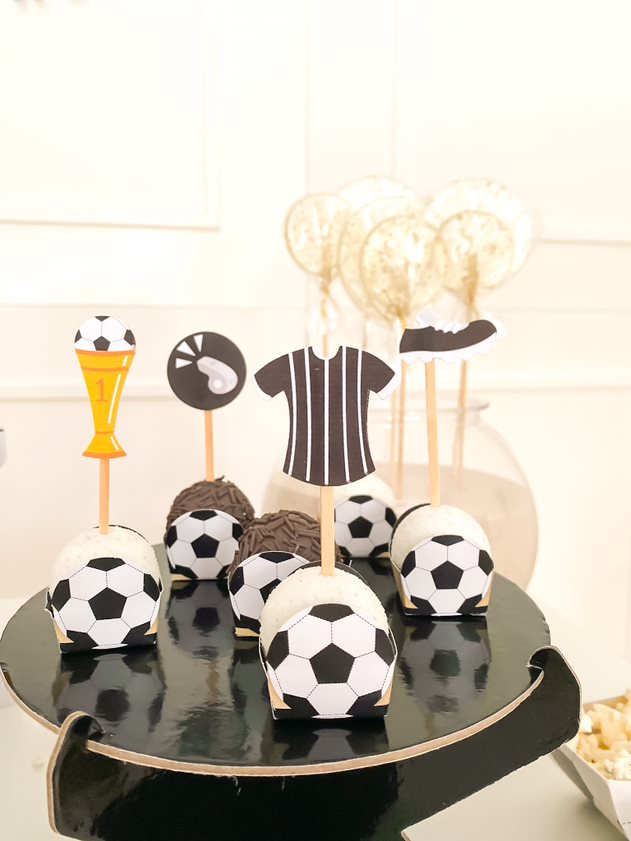 Forminhas de doces bola de futebol (24 un.)