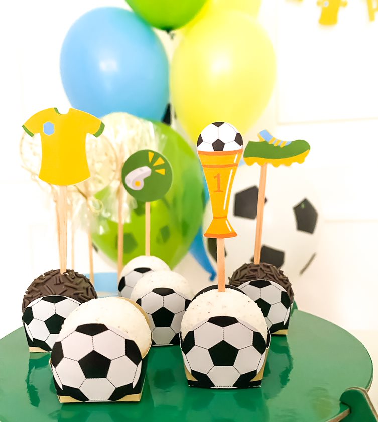 Topos de doces gol Brasil (12 Un.)