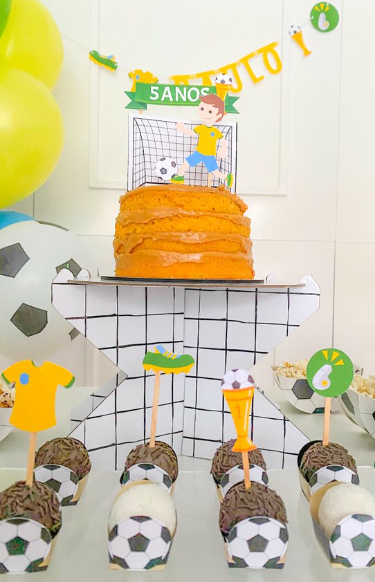 Topos de doces gol Brasil (12 Un.)