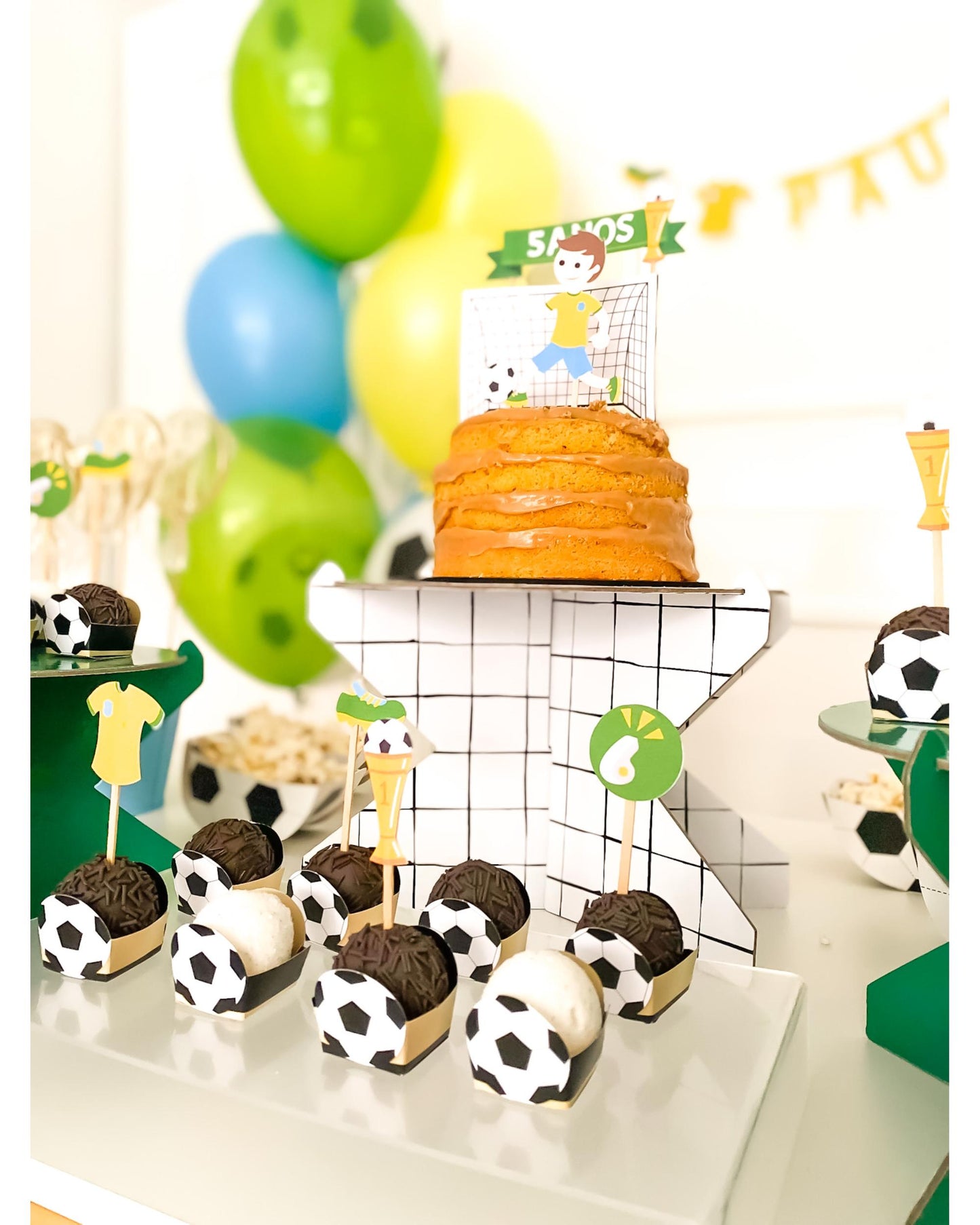 Kit Decoração Gol Brasil - Tamanho G