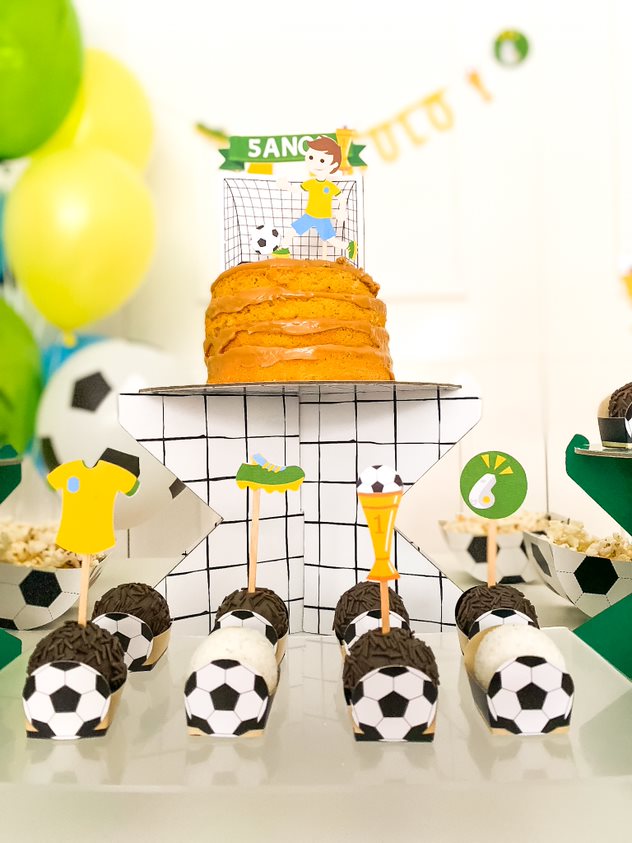 Topos de doces gol Brasil (12 Un.)
