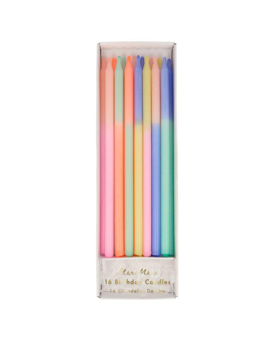 Caixa de velas multicolor (16 Un.)