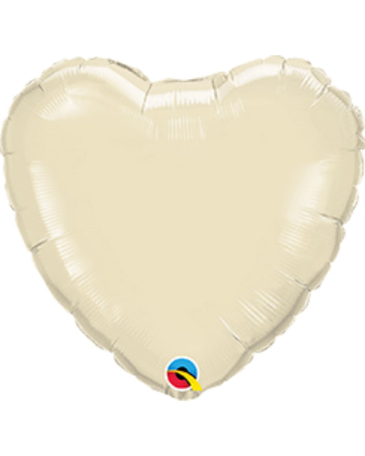 Balão 18 Pol. Coração Marfim