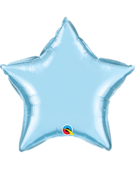 Balão estrela azul claro 50cm