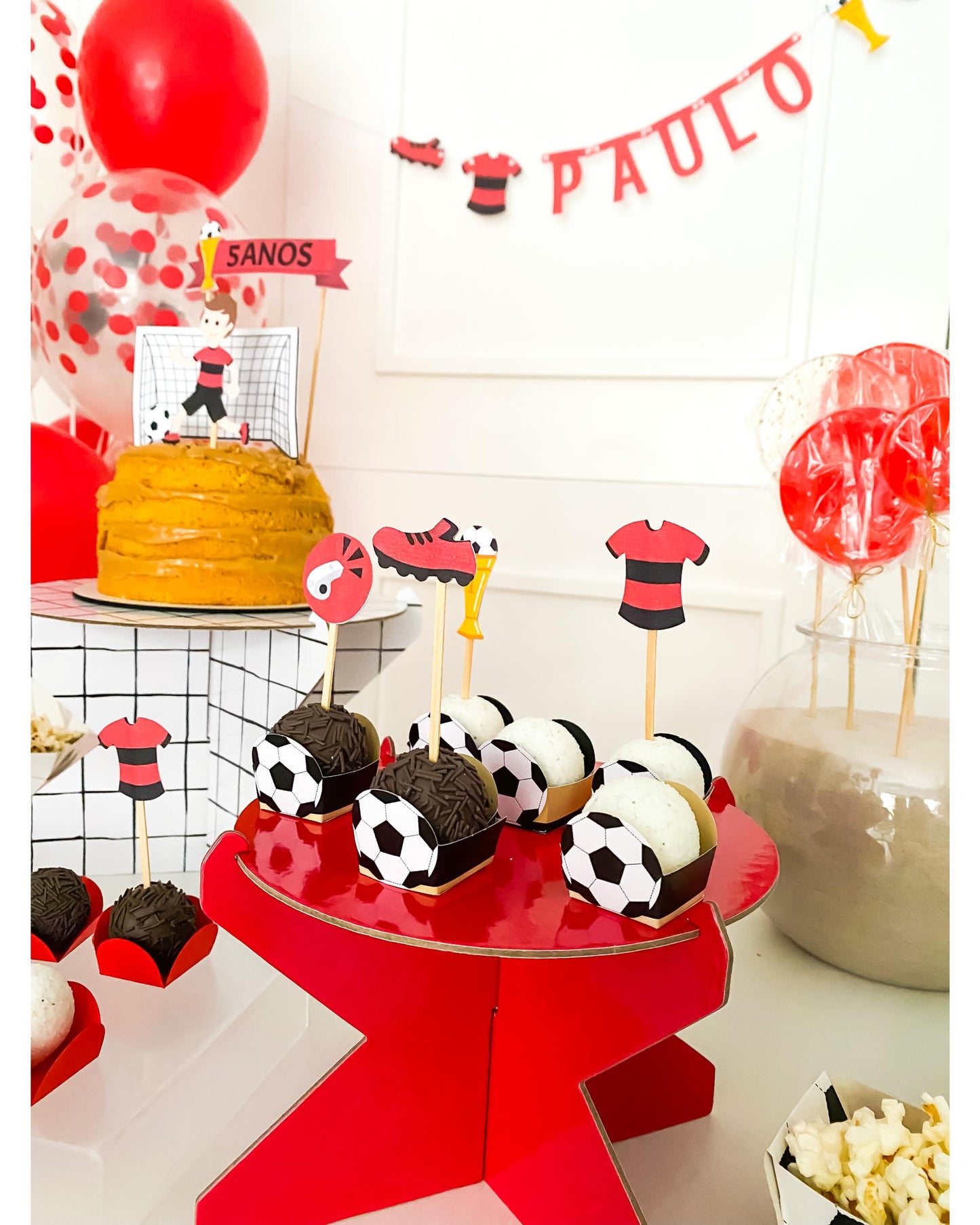 Kit Decoração Gol Flamengo - Tamanho G