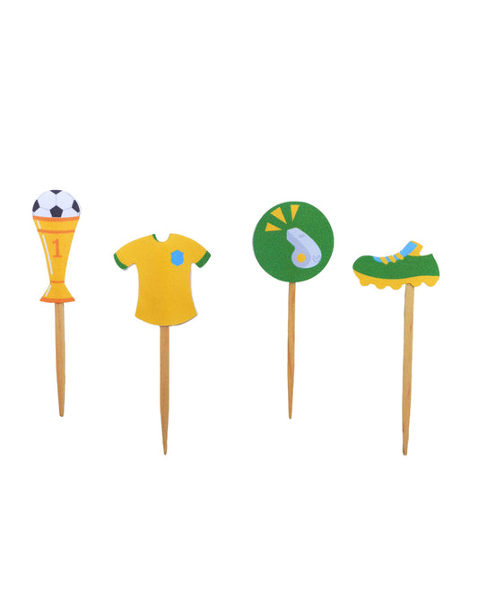 Topos de doces gol Brasil (12 Un.)