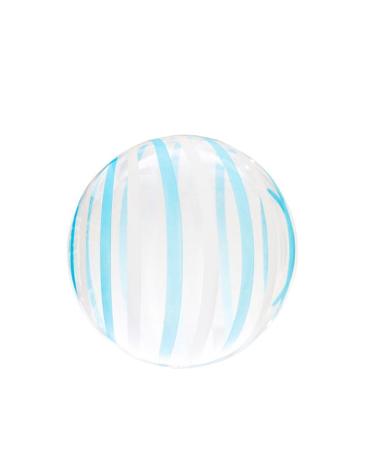 Balão bolha listras azul (18 pol.)