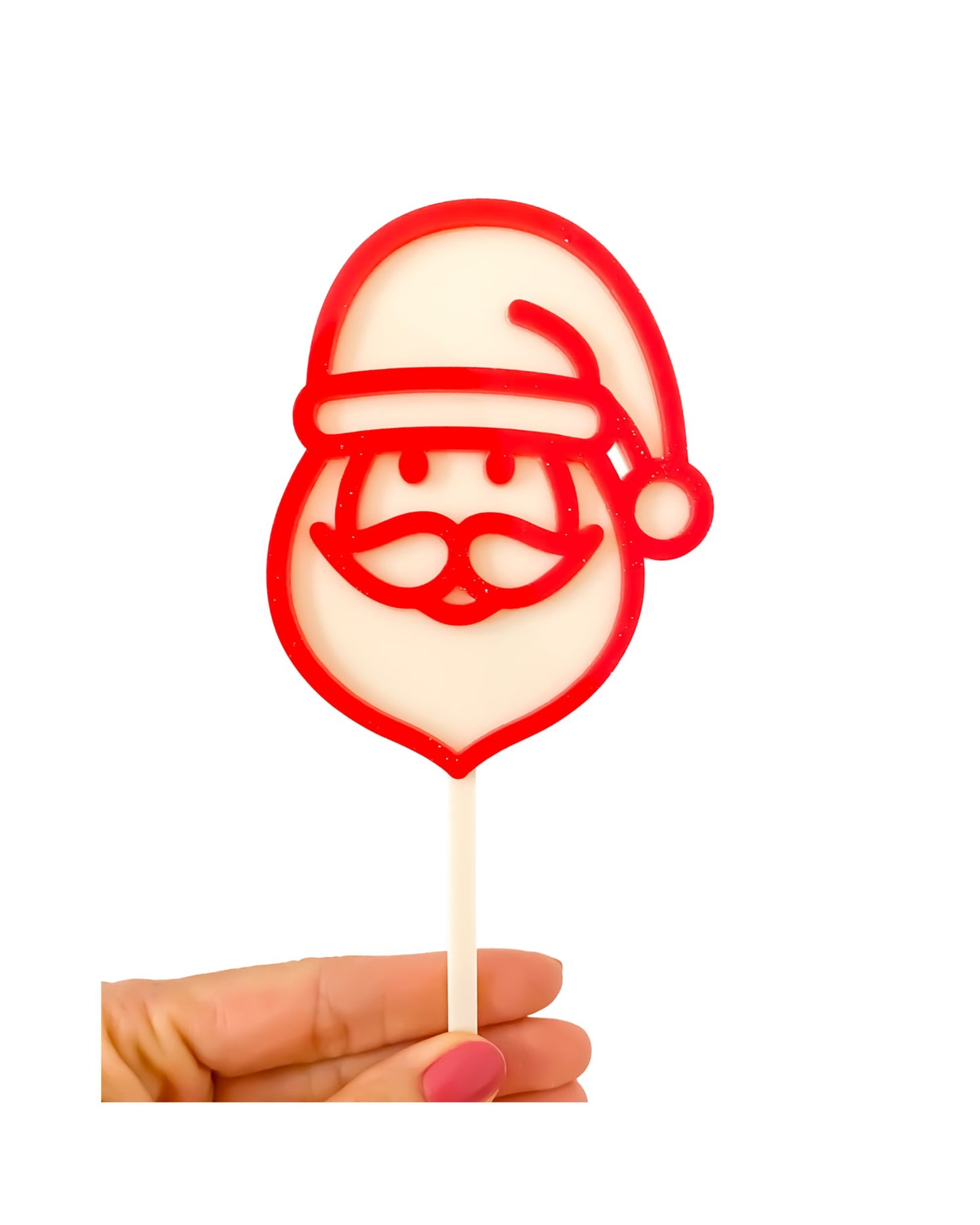 Topo de bolo acrílico noel