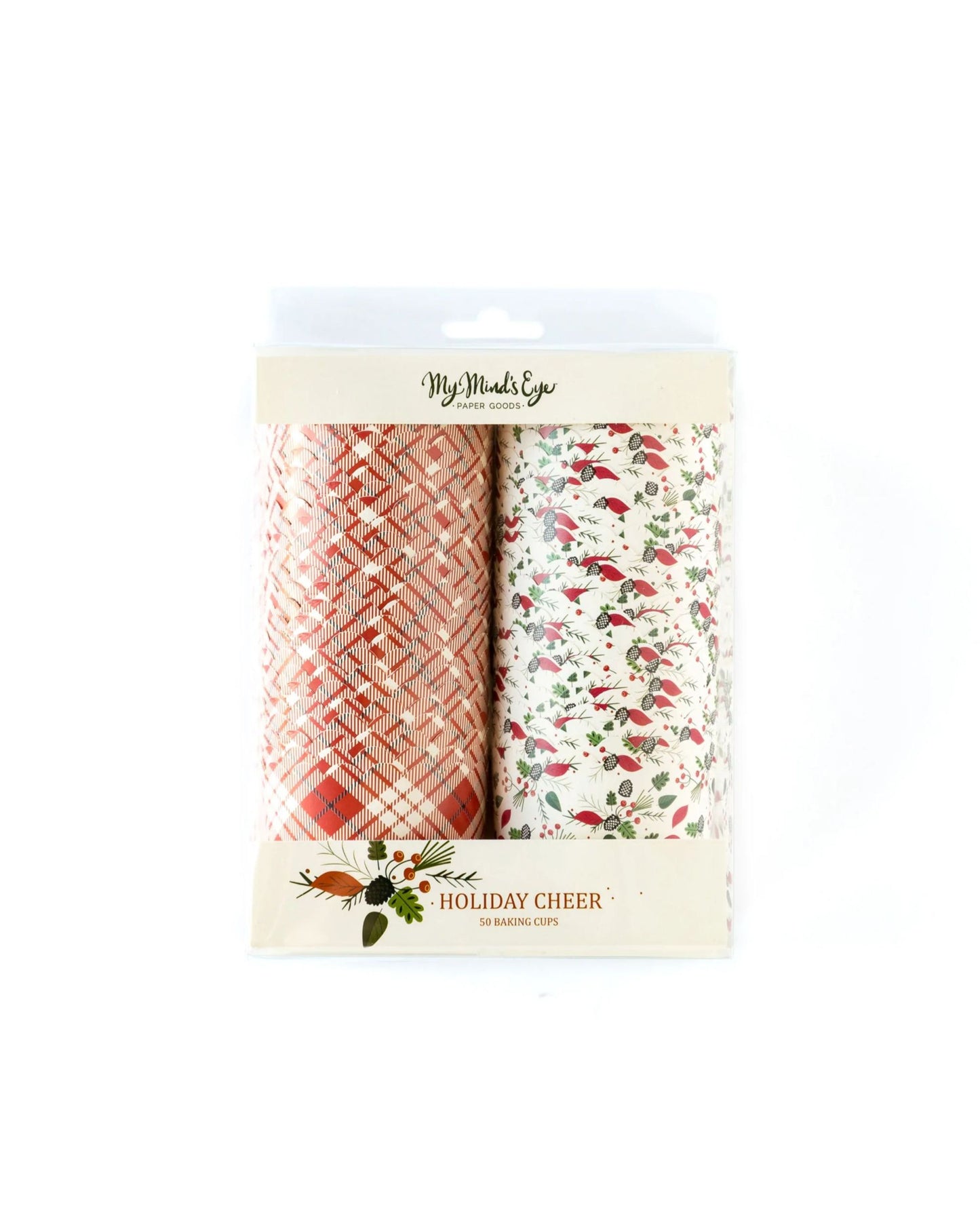 Copinhos para alimentos xadrez e folhagem (25 Un.)