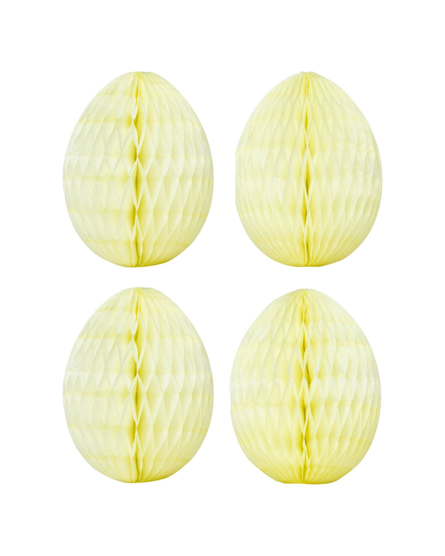 Ovos papel pequenos amarelo claro (4 Un.)