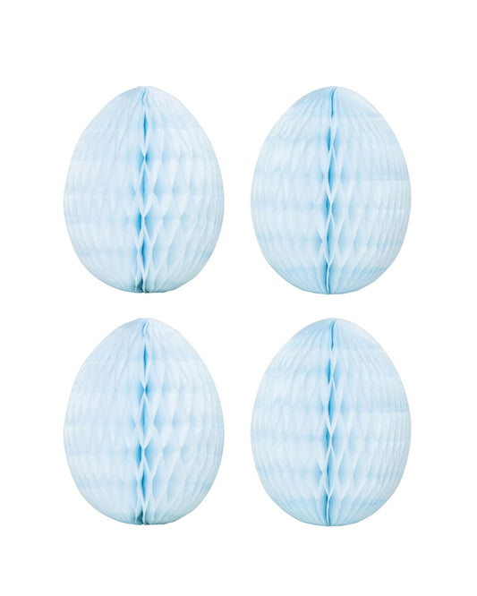 Ovos papel pequenos azul claro (4 un.)