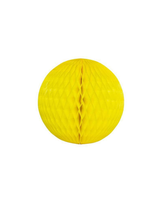 Bola papel amarelo 17cm