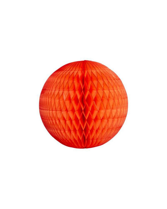 Bola papel laranja 17cm