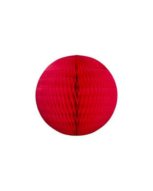 Bola papel vermelho 17cm