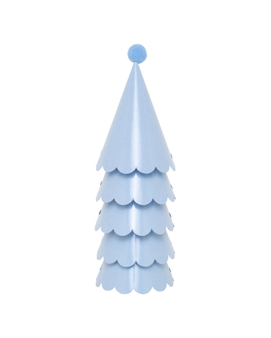 Chapéus pompom azul médio (5 Un.)