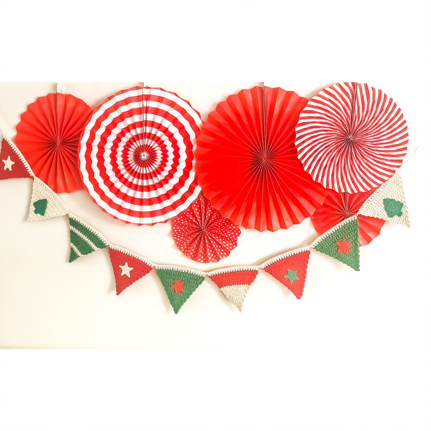 Bandeirola crochê natal