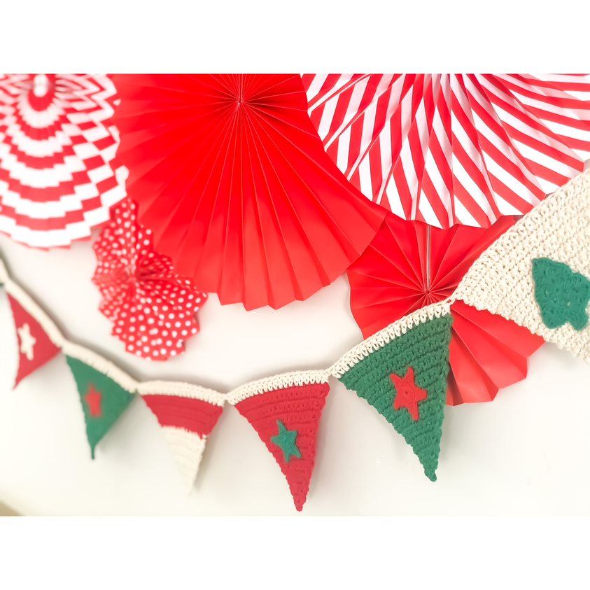 Bandeirola crochê natal