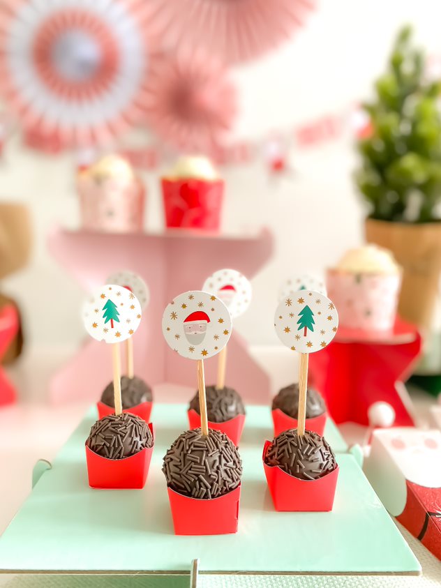 Topos de doces natal estampa (10 Un.)