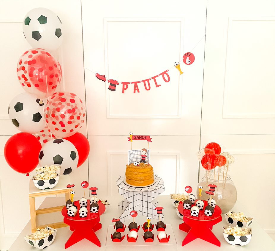 Suporte para doces médio vermelho