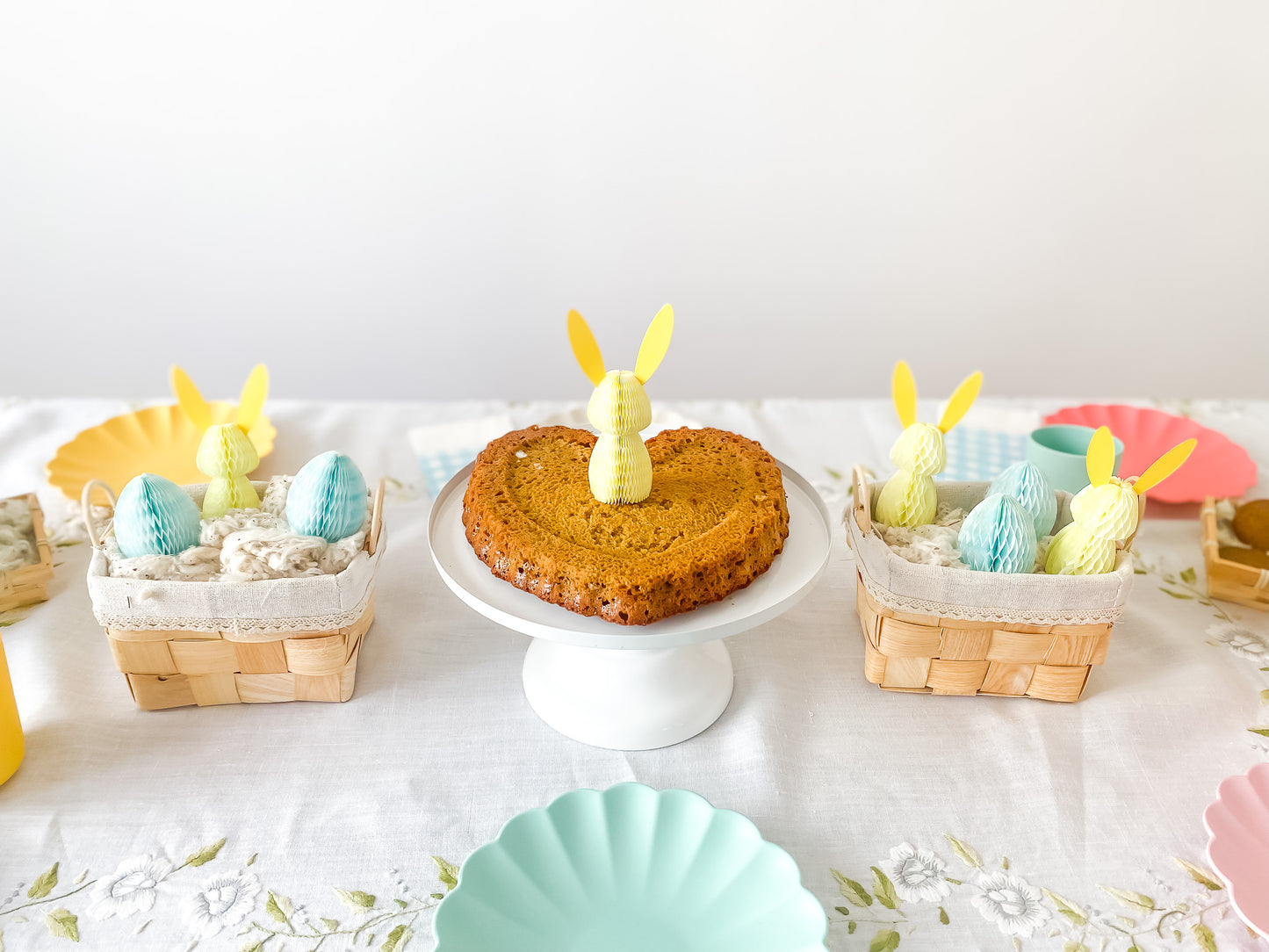 Kit decoração Páscoa amarelo e verde