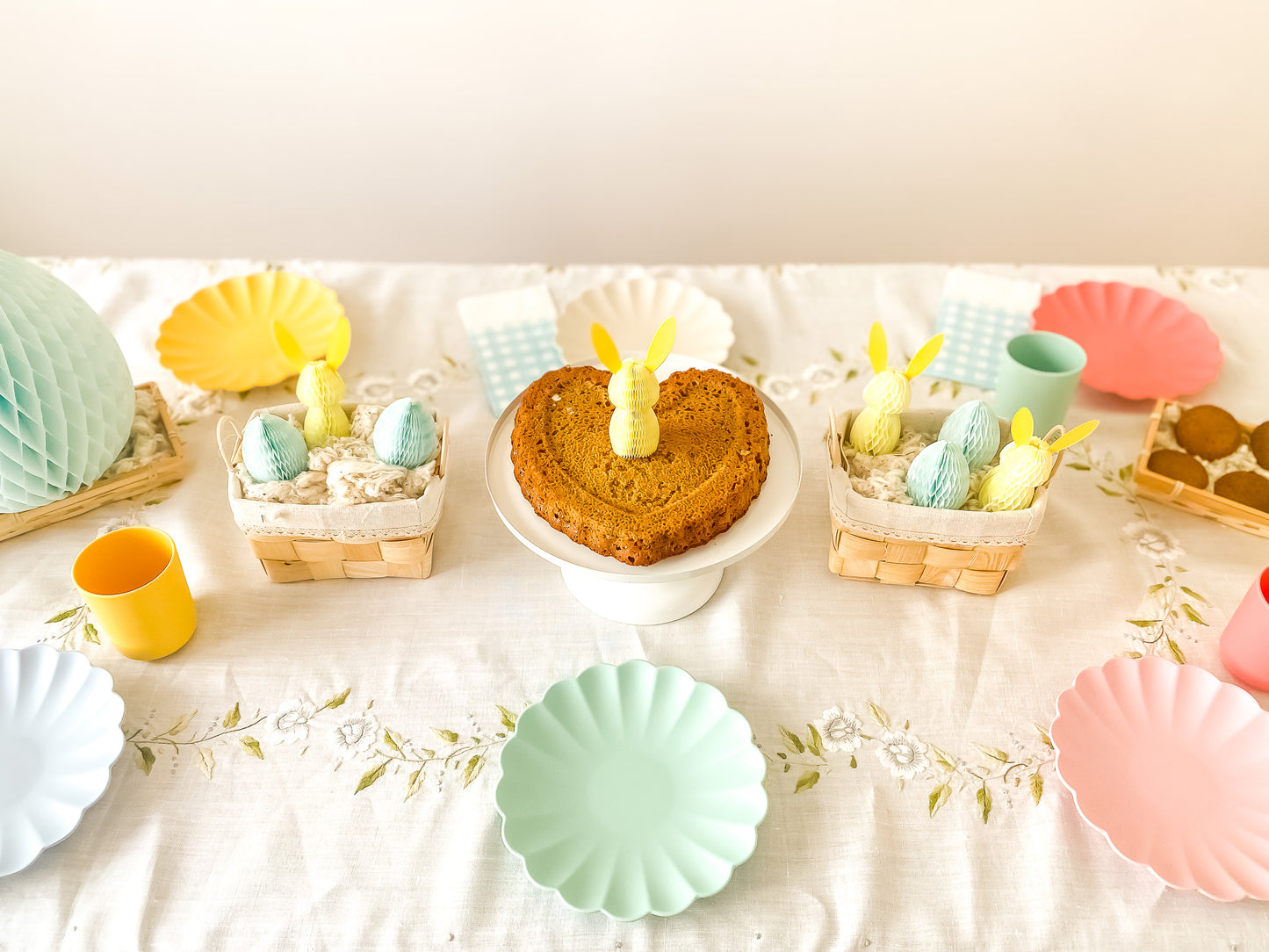 Kit decoração Páscoa amarelo e verde