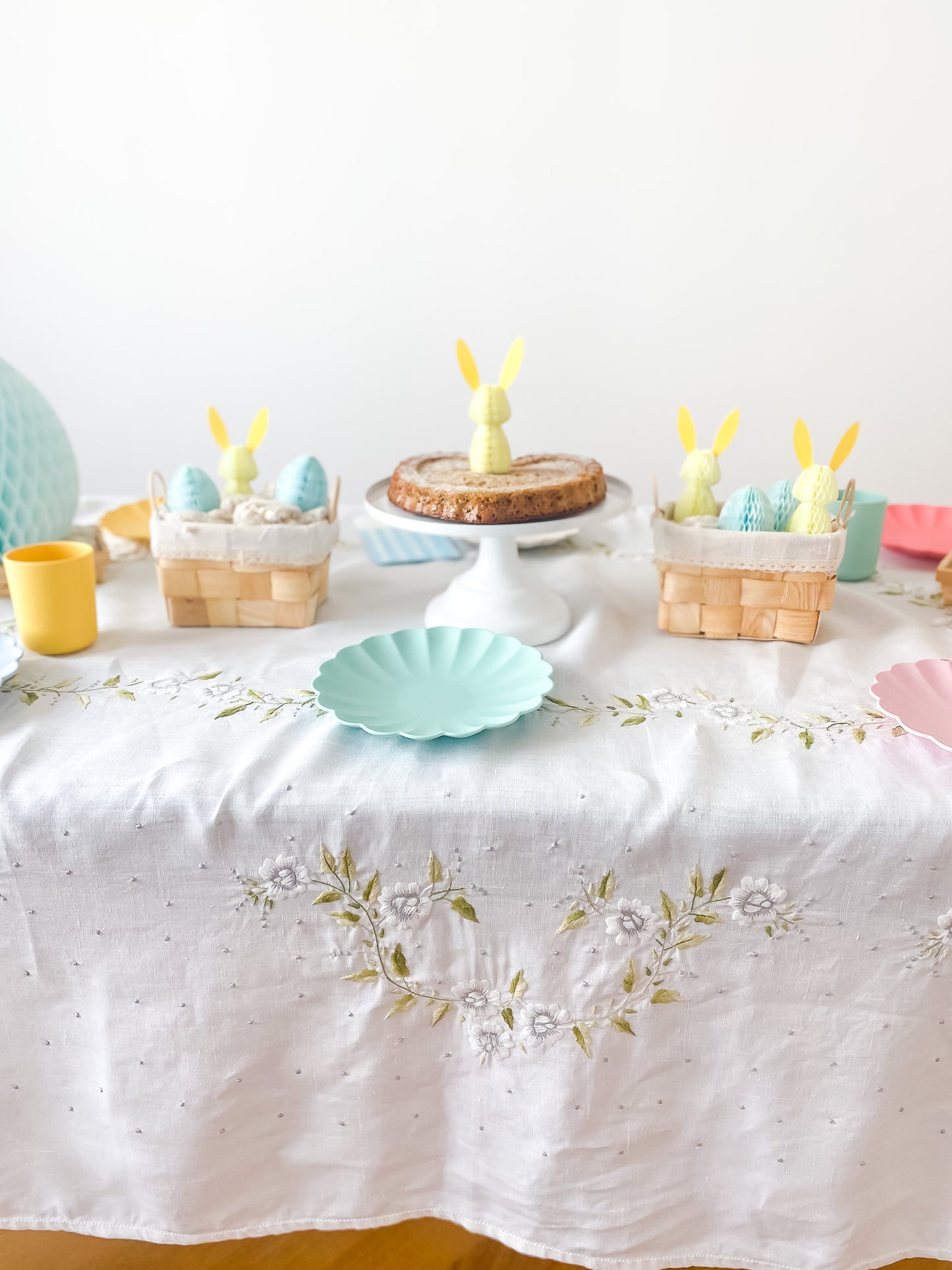 Kit decoração Páscoa amarelo e verde