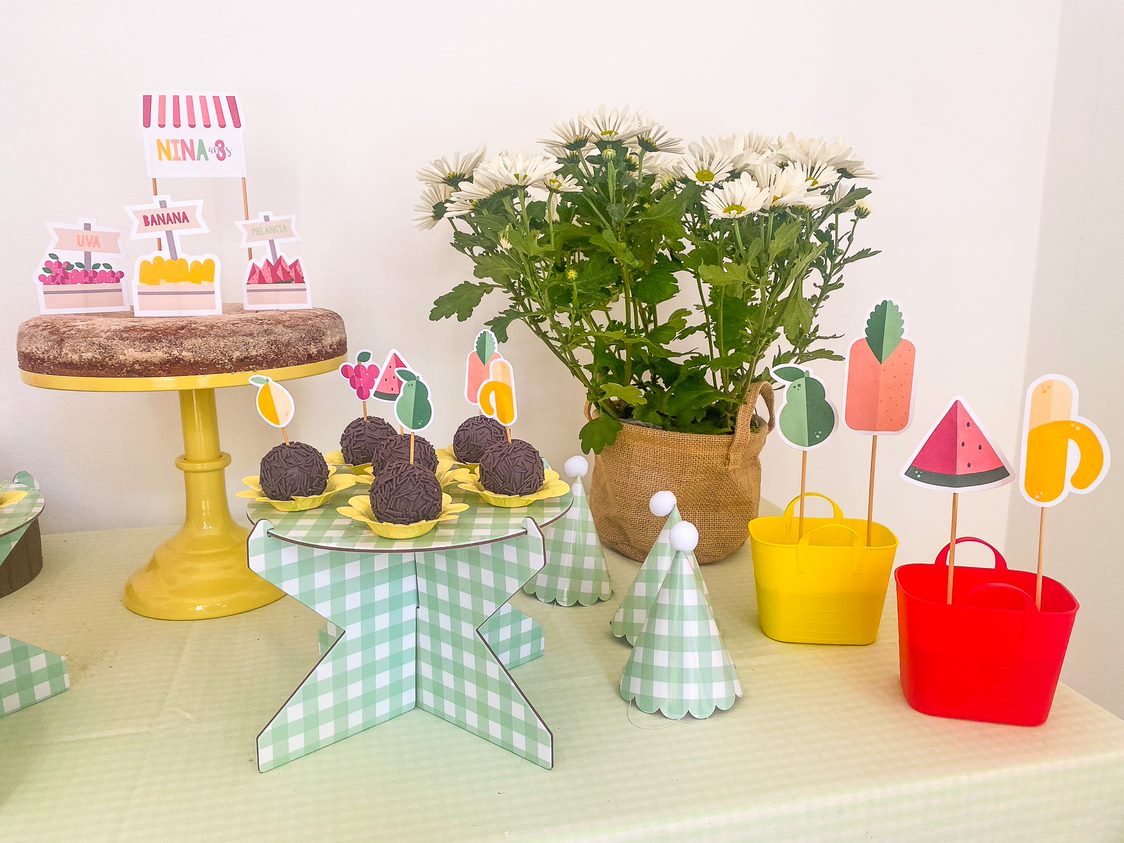 Topos decorativos grandes frutas (6 Un.)