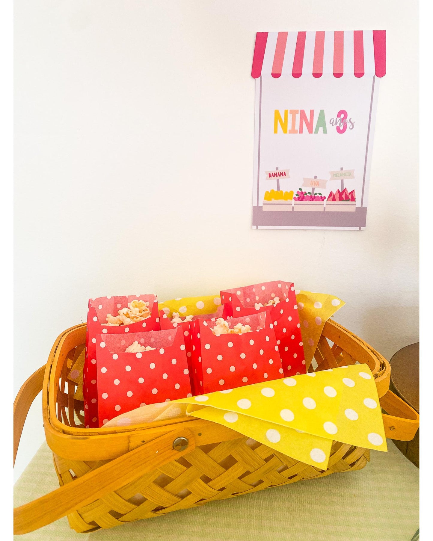 Kit Decoração Frutas - Tamanho P