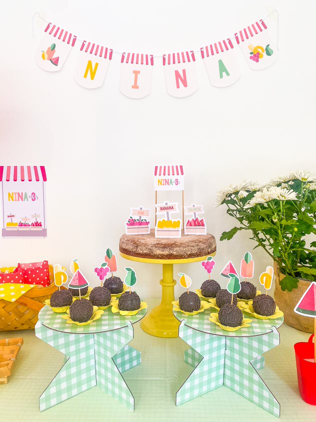 Topos de doces frutas (12 Un.)