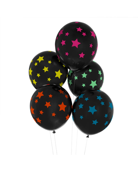 Balões estrelas coloridas (5 Un.)