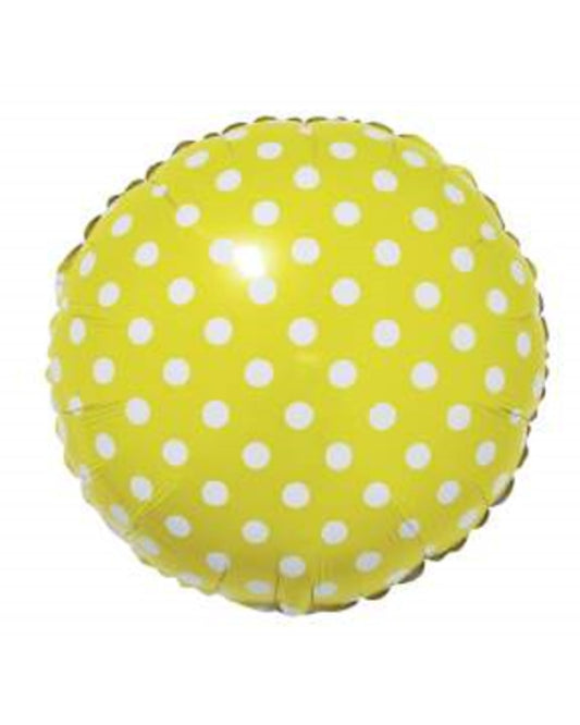 Balão poá amarelo 50cm