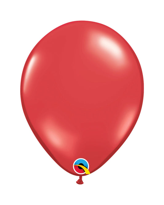 Balão 11 Pol. Vermelho rubi translúcido