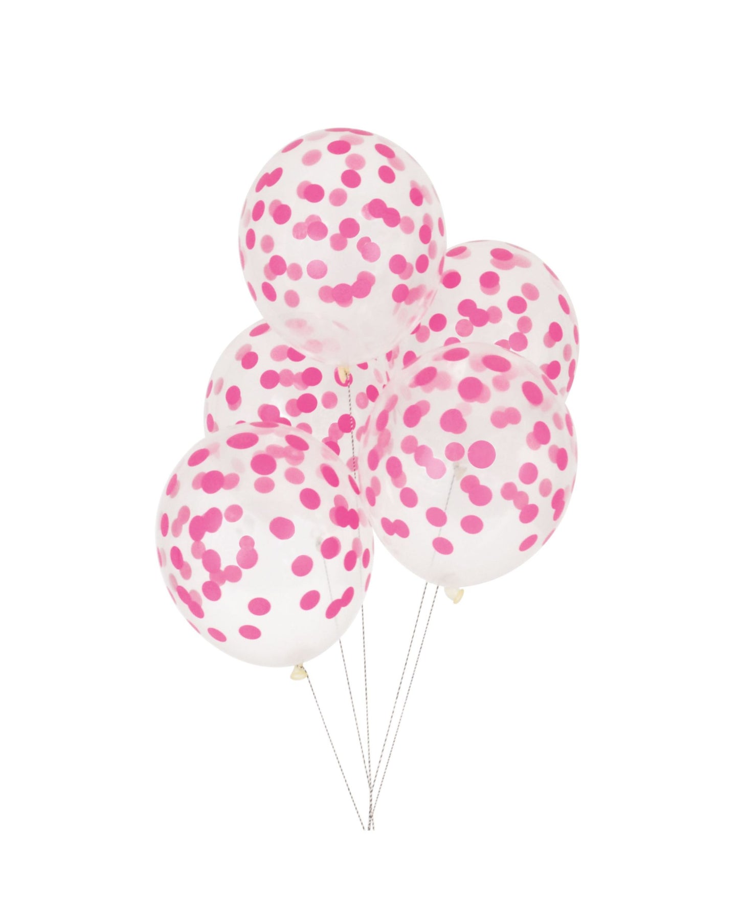 Balões confete rosa (5 Un.)