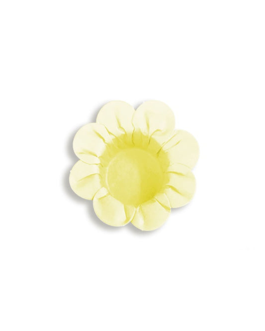 Forminhas de doces flor amarelo claro (50 Un.)