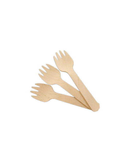 Mini garfos madeira (10 Un.)